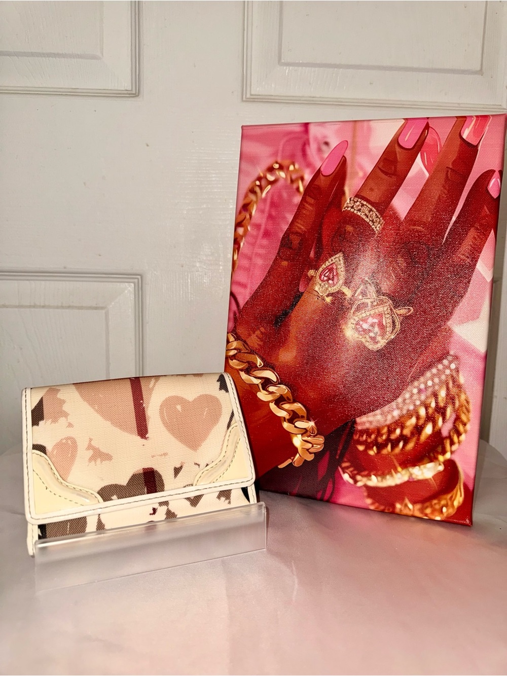 Rare Vintage - Burberry Nova Check Hearts Compact Wallet